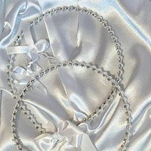 Orthodox Wedding Crowns - Stefana - with Pearls & Crystals